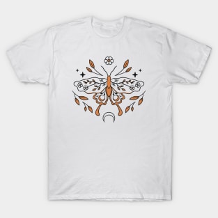 Celestial Floral Moth T-Shirt